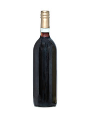 Wine bottle isolated on white background
