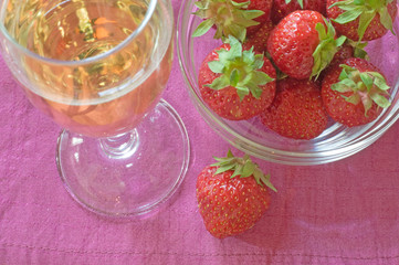 Strawberry and champagne