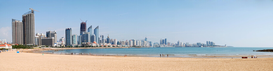 Fototapeta na wymiar Panorama Biuro Qingdao
