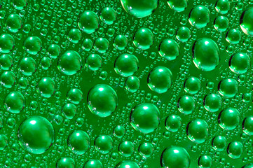 water drops on glass
