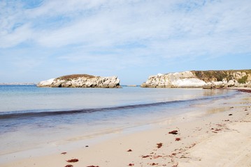 Fototapeta na wymiar Piękne Baleal plaży w Peniche, Portugalia