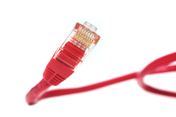 Netzwerkkabel, rot
