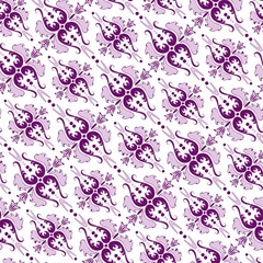 Seamless violet ornament pattern