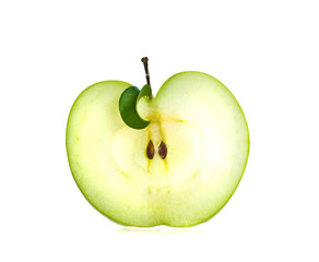 Slice of  fresh apple.