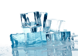 Melting ice cubes