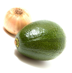 avocado isolated on white