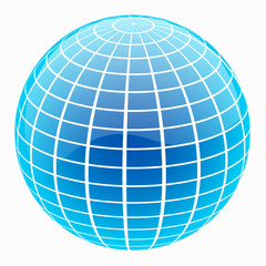 ワイヤーフレームの地球