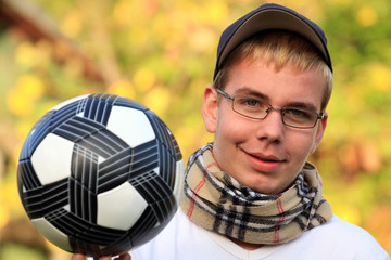 boy with a football © jan