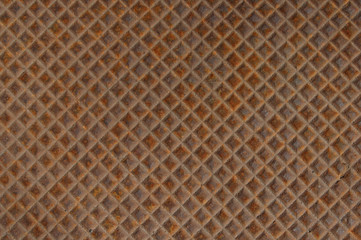 Fototapeta premium Rusted metal cover