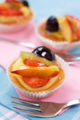 Pastry with fruit
