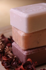 Natural Soap, Different Colors