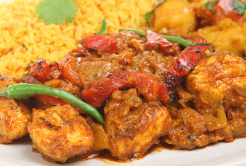 Indian Chicken Curry Meal