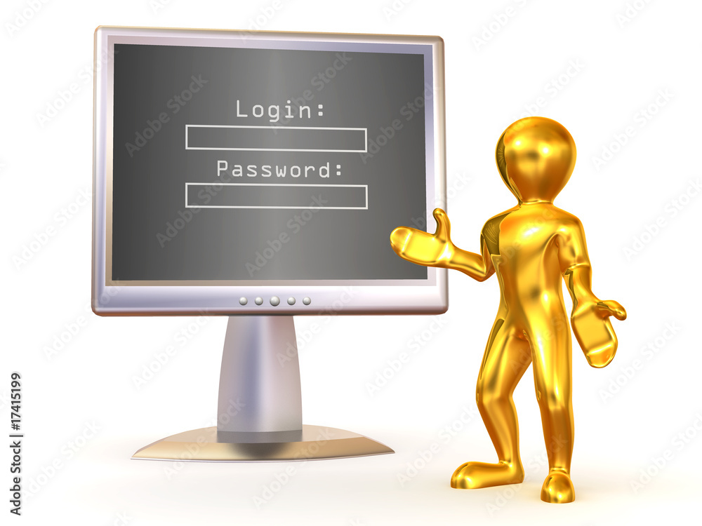 Poster Monitor with Login and password