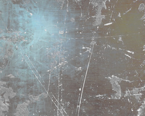 Brushed aluminium metal plate