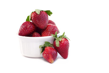 Fresh Strawberries in a Bowl