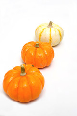 Three Decorative Pumpkins