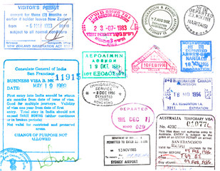 passport stamps and visas
