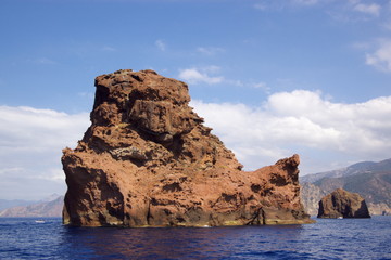 Fototapeta na wymiar klify Scandola National Reserve w Korsyce