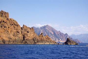 rocks of Scandola National Reserve in Corsica