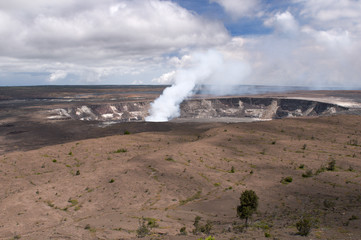 Halemaumau Crater of the Kilaeua volcano, Big Island, Hawaii