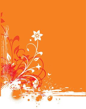 floral grunge background