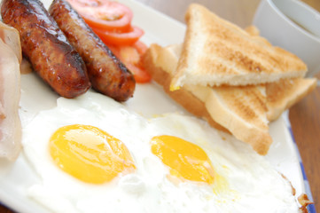 Cooked english breakfast