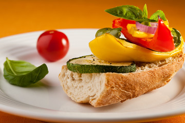 Healthy vegetarian sandwich