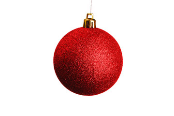 Christmas ball isolated over white background