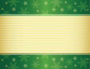 Green and gold Christmas background