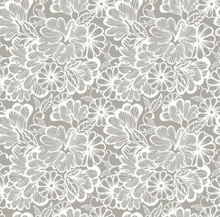Fototapeta na wymiar Flower beauty pattern, vector illustration