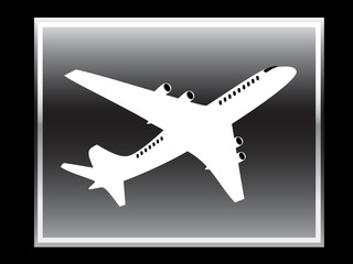 Plane vector icon.