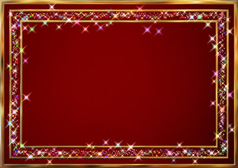 キラキラのフレーム