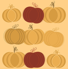 Halloween Pumpkins Background Design