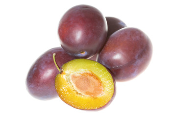 Fresh plums