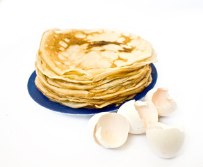 pancake and blin and egg