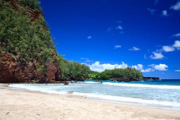 Fototapeta na wymiar Koki Beach on Maui Hawaii