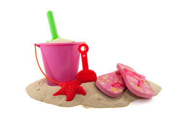 toys in the sand