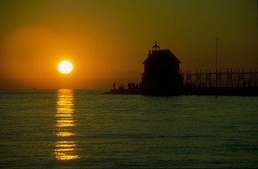 Obraz premium Michigan sunset