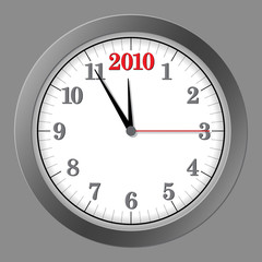 Grey Clock 5 to 2010