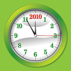 Green Clock 5 to 2010