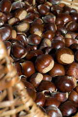 castagne nel cesto