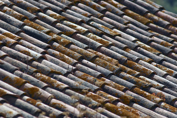 Old tile roof