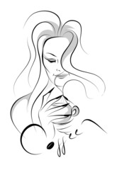 Woman with coffee