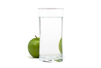 Apple and water
