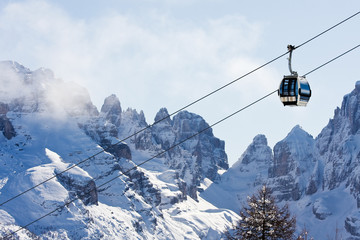 Ski resort Madonna di Campiglio. Italy