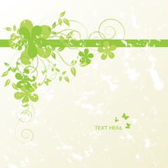 abstract floral background with place for your text