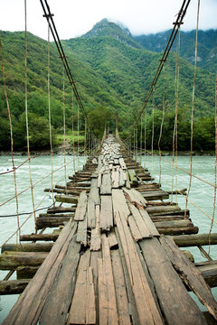 Fototapeta hanging bridge