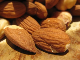 Almonds and hazelnuts