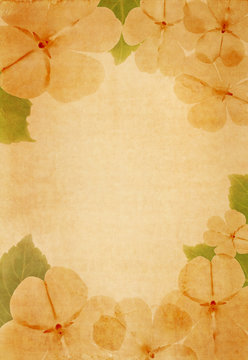vintage paper with floral design