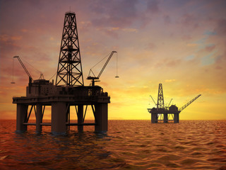 Oil rigs © TebNad